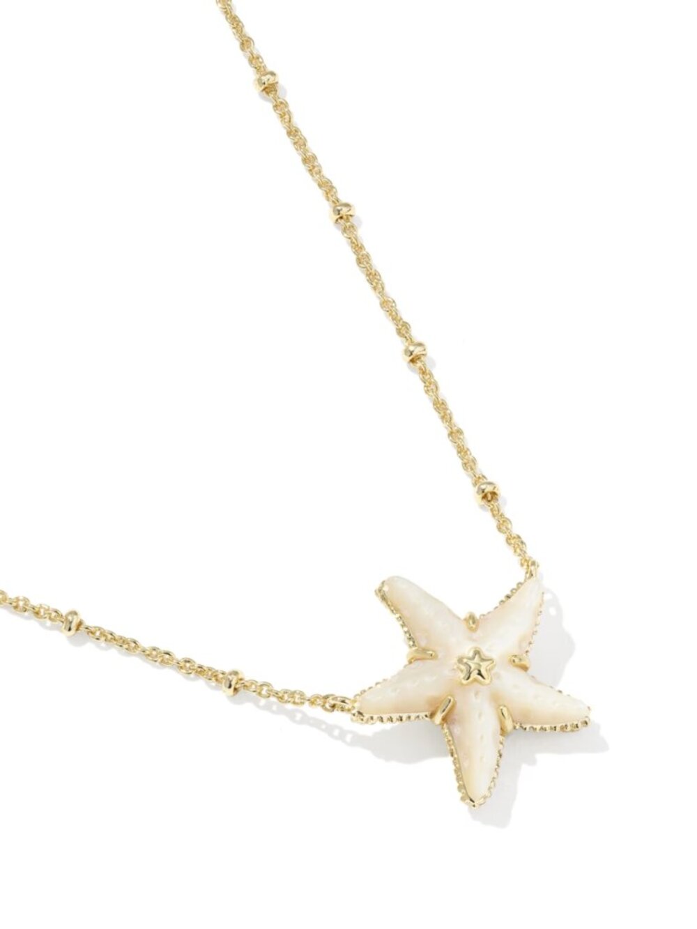 Kendra Scott Parker Starfish Gold Short Pendant Necklace - Picture 2 of 6